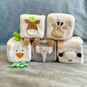 Pottery Barn Kids Animal Friends Soft Blocks Set of 5